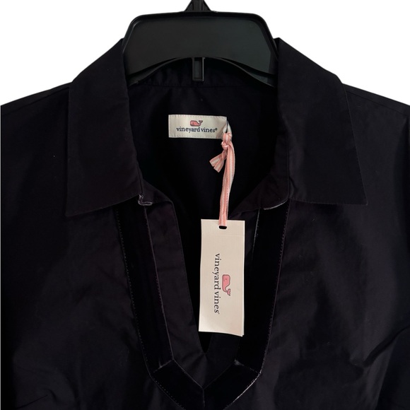 🆕Vineyard Vines Velvet Trim Popover Shirt Size S NWT - Picture 4 of 10